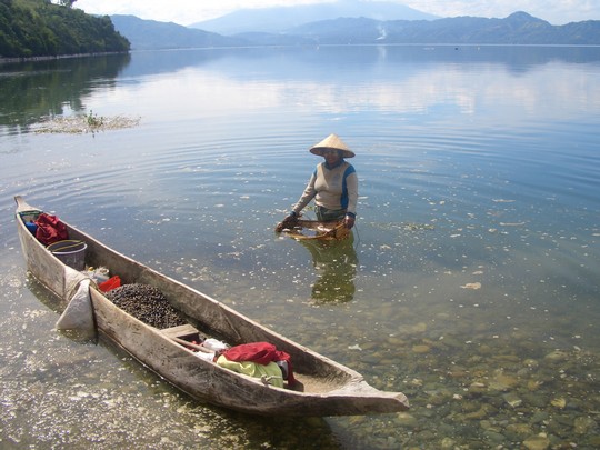 Fisherwomen are hard-hit by environmental degradation in West Sumatra. Rebecca Elmhirst Finding ecological justice for women